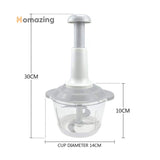 Manual Food Chopper Hand-Press 1.5 Liter