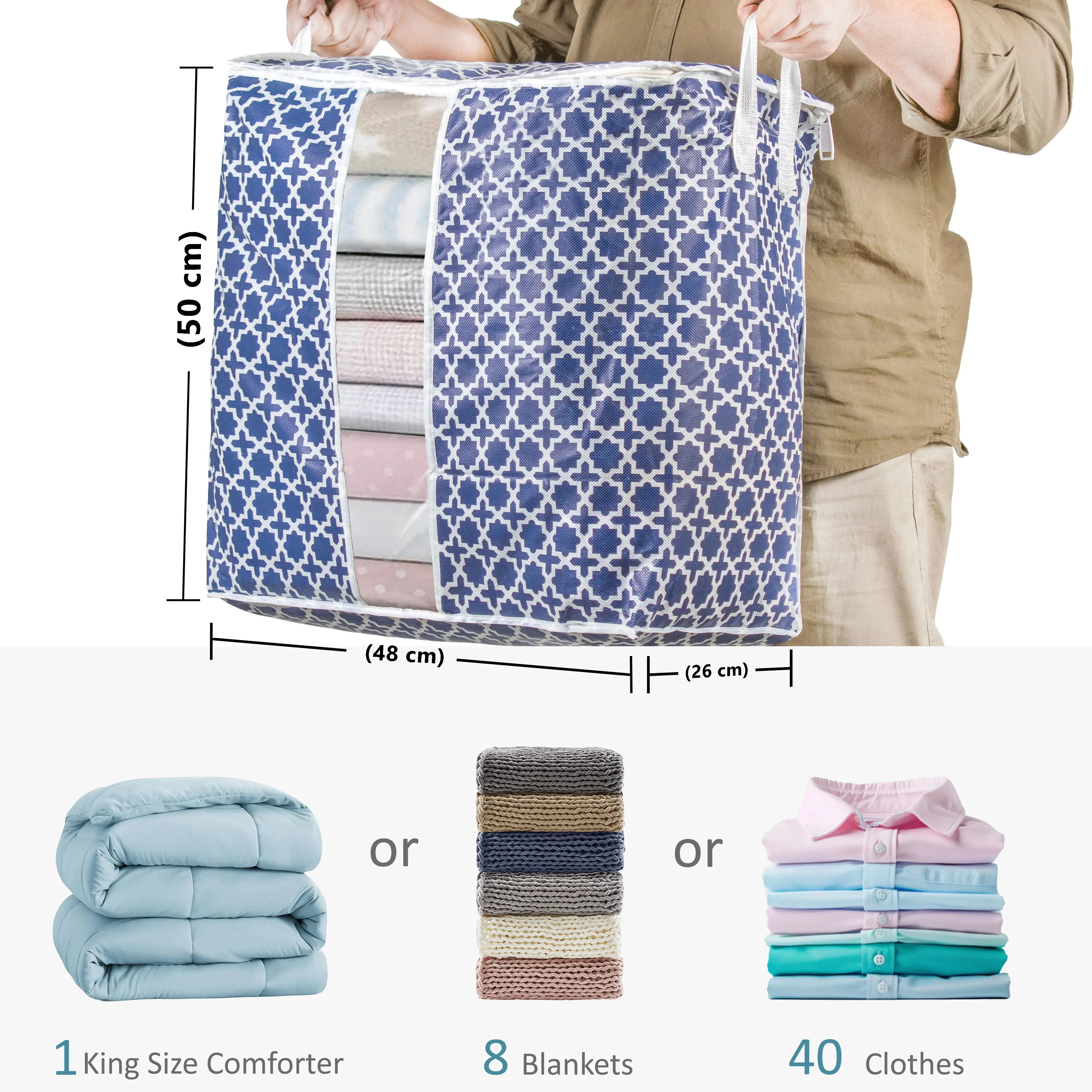 Blanket / Storage Bag Moroccan Print
