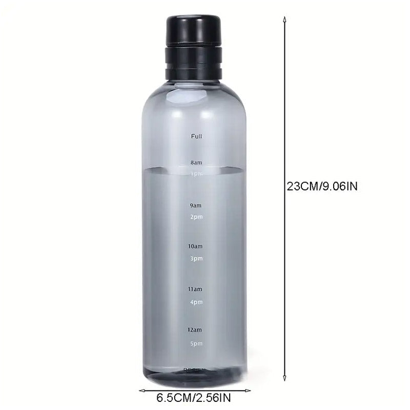 Plastic Water Bottles With Time Marker 500 ML