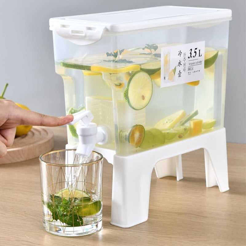 Cold Beverage Dispenser With Stand 3.5L