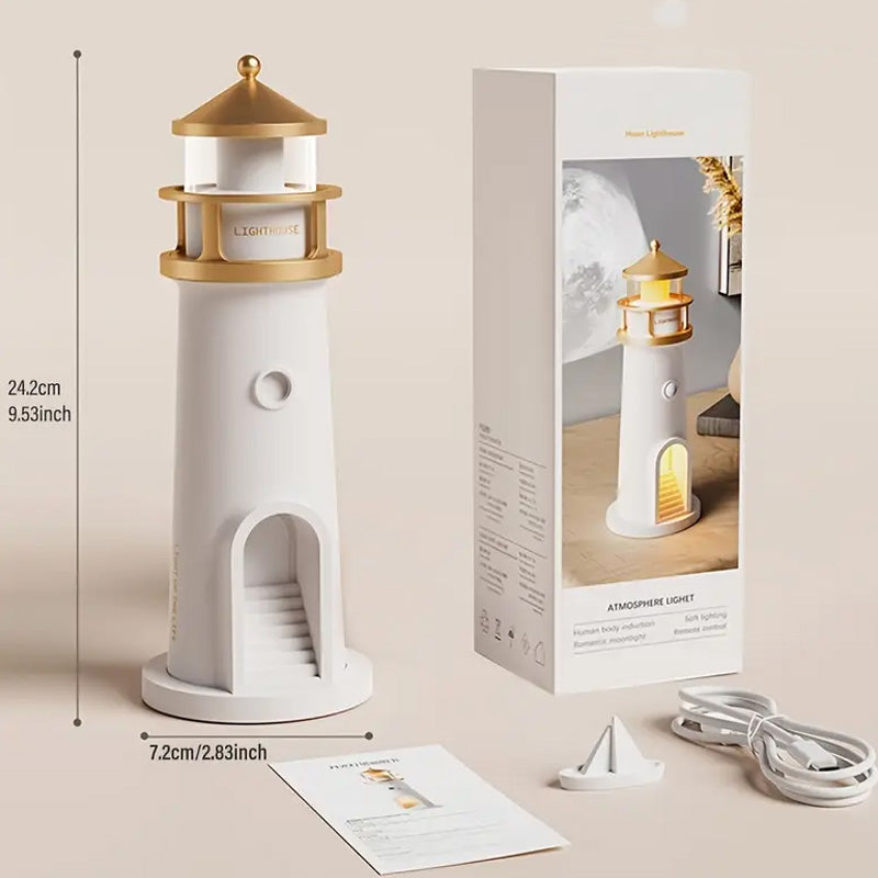 LED Moon Projection Night Light Lamp