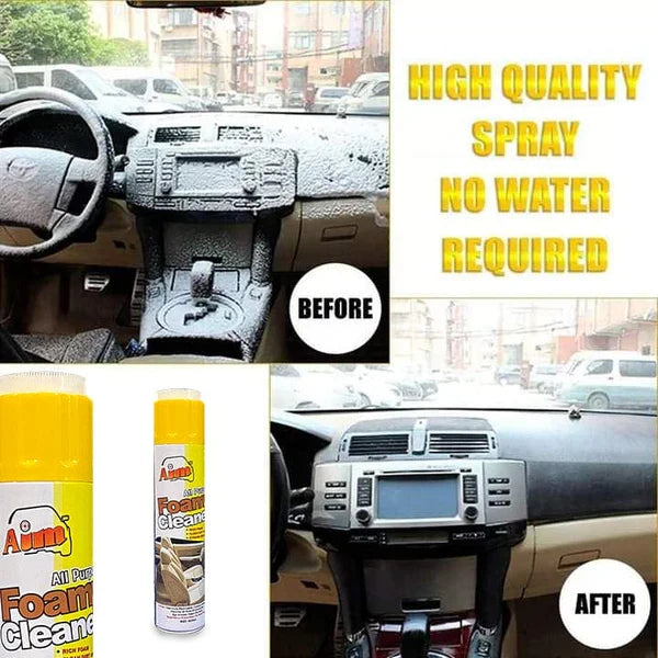AIM- Multi-purpose Foam Cleaner Spray For Car Seats Roof, Sofa And Household Items – 460 Ml