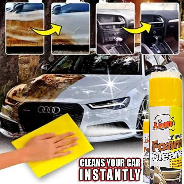 AIM- Multi-purpose Foam Cleaner Spray For Car Seats Roof, Sofa And Household Items – 460 Ml